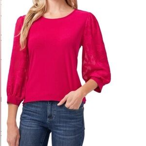 NWOT Cece Pink blouse